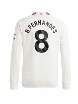 Billige Manchester United Bruno Fernandes #8 Tredjedrakt 2023-24 Langermet